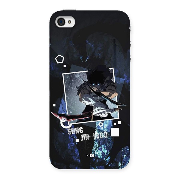 Sung Jinwoo In Battle Back Case for iPhone 4 4s