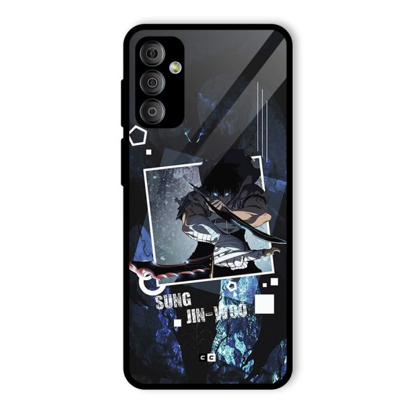 Sung Jinwoo In Battle Glass Back Case for Galaxy F23
