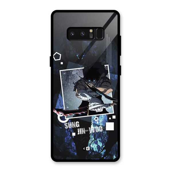 Sung Jinwoo In Battle Glass Back Case for Galaxy Note 8