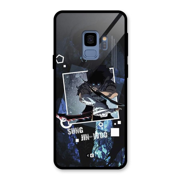 Sung Jinwoo In Battle Glass Back Case for Galaxy S9