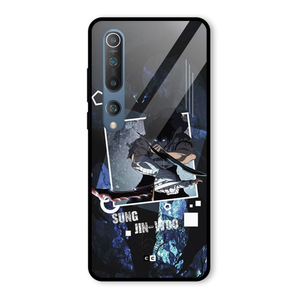 Sung Jinwoo In Battle Glass Back Case for Mi 10