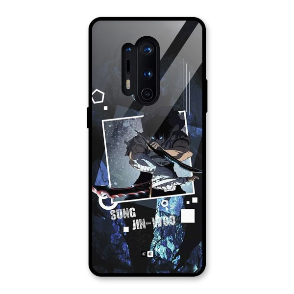Sung Jinwoo In Battle Glass Back Case for OnePlus 8 Pro