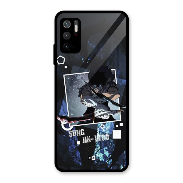 Sung Jinwoo In Battle Glass Back Case for Poco M3 Pro 5G