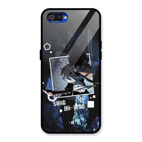 Sung Jinwoo In Battle Glass Back Case for Realme C2
