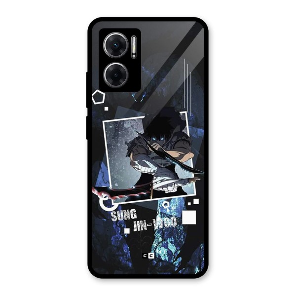 Sung Jinwoo In Battle Glass Back Case for Redmi 11 Prime 5G