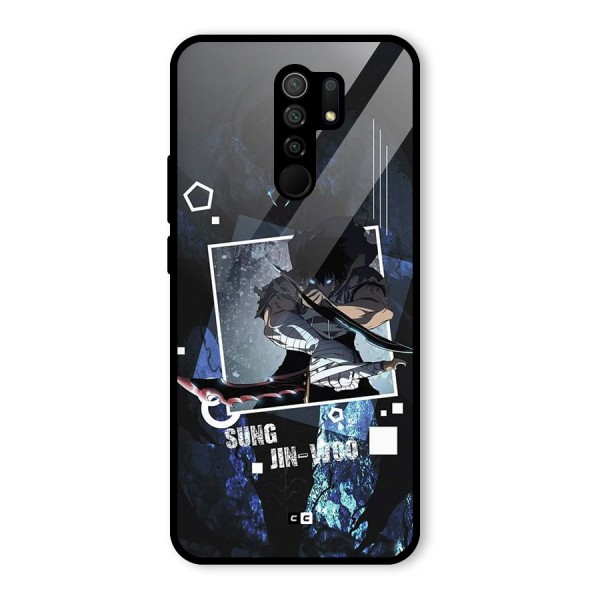 Sung Jinwoo In Battle Glass Back Case for Redmi 9 Prime