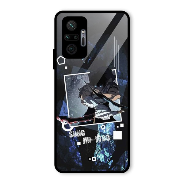 Sung Jinwoo In Battle Glass Back Case for Redmi Note 10 Pro Max