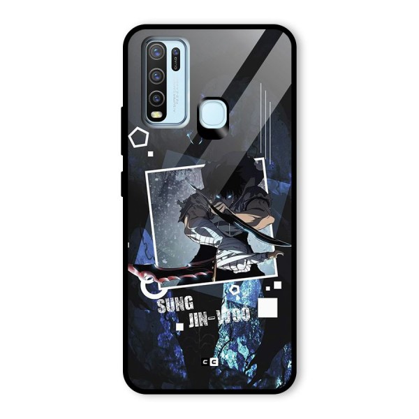 Sung Jinwoo In Battle Glass Back Case for Vivo Y50