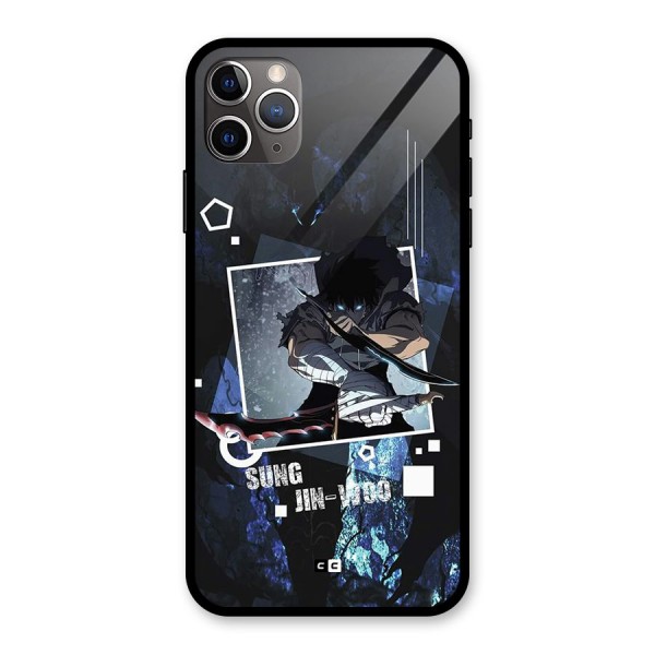 Sung Jinwoo In Battle Glass Back Case for iPhone 11 Pro Max