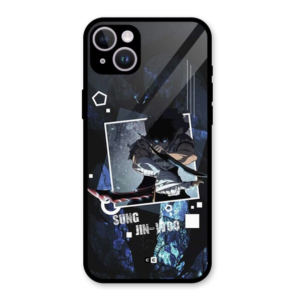 Sung Jinwoo In Battle Glass Back Case for iPhone 14 Plus