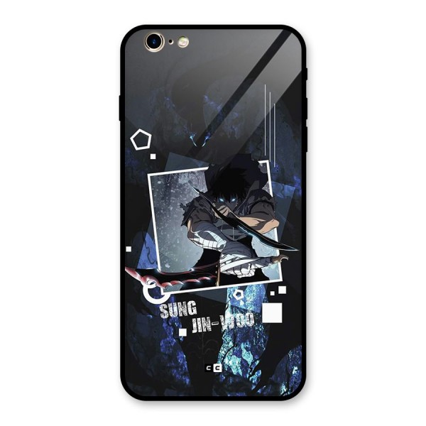 Sung Jinwoo In Battle Glass Back Case for iPhone 6 Plus 6S Plus
