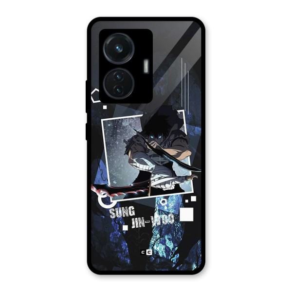 Sung Jinwoo In Battle Glass Back Case for iQOO Z6 44W