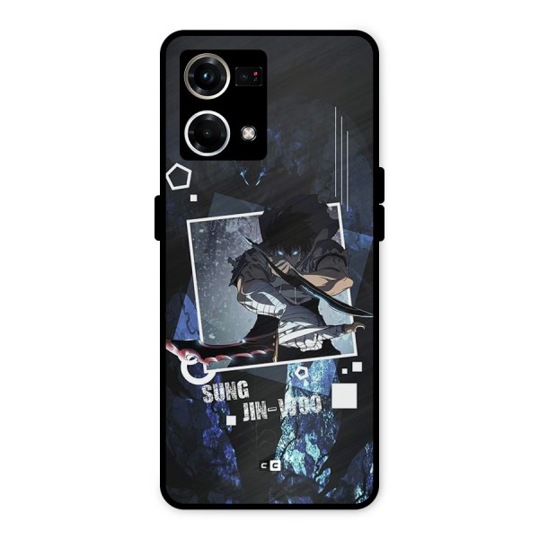 Sung Jinwoo In Battle Metal Back Case for Oppo F21 Pro 4G