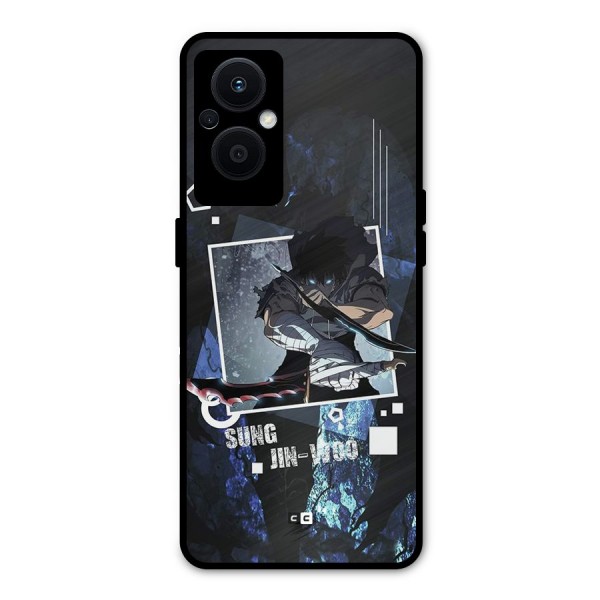 Sung Jinwoo In Battle Metal Back Case for Oppo F21s Pro 5G