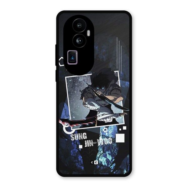 Sung Jinwoo In Battle Metal Back Case for Oppo Reno10 Pro Plus