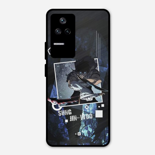 Sung Jinwoo In Battle Metal Back Case for Poco F4 5G