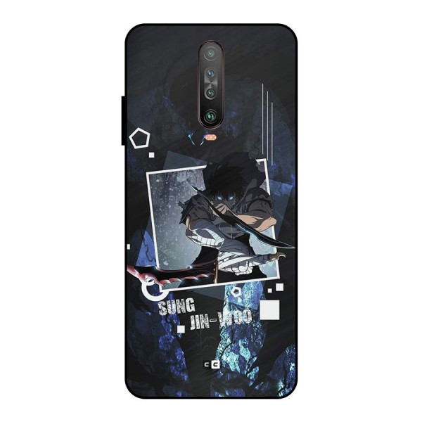 Sung Jinwoo In Battle Metal Back Case for Poco X2