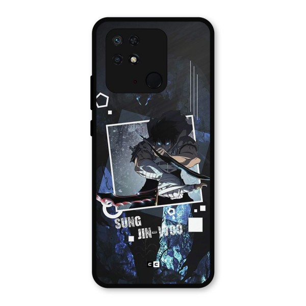 Sung Jinwoo In Battle Metal Back Case for Redmi 10 Power
