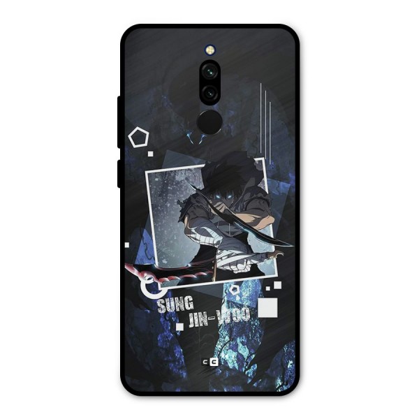 Sung Jinwoo In Battle Metal Back Case for Redmi 8