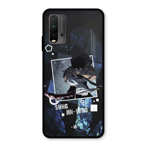 Sung Jinwoo In Battle Metal Back Case for Redmi 9 Power