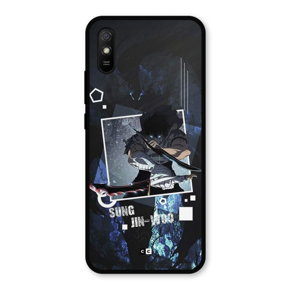 Sung Jinwoo In Battle Metal Back Case for Redmi 9a