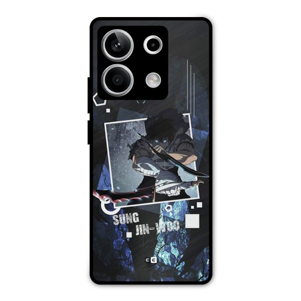 Sung Jinwoo In Battle Metal Back Case for Redmi Note 13 5G