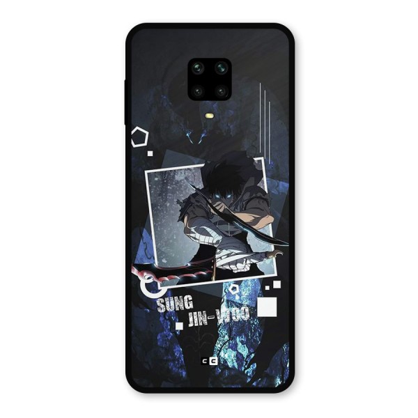 Sung Jinwoo In Battle Metal Back Case for Redmi Note 9 Pro Max
