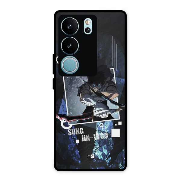 Sung Jinwoo In Battle Metal Back Case for Vivo V29