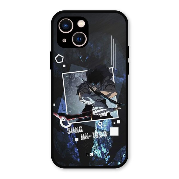 Sung Jinwoo In Battle Metal Back Case for iPhone 13