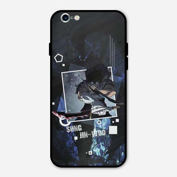 Sung Jinwoo In Battle Metal Back Case for iPhone 6 6s