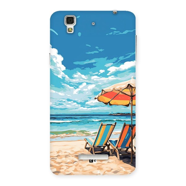 Sunny Beach Back Case for YU Yureka Plus