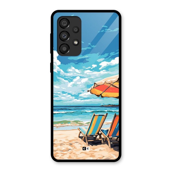 Sunny Beach Glass Back Case for Galaxy A33 5G
