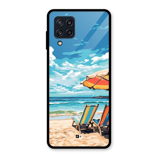 Sunny Beach Glass Back Case for Galaxy M32