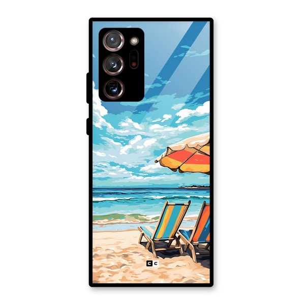 Sunny Beach Glass Back Case for Galaxy Note 20 Ultra 5G