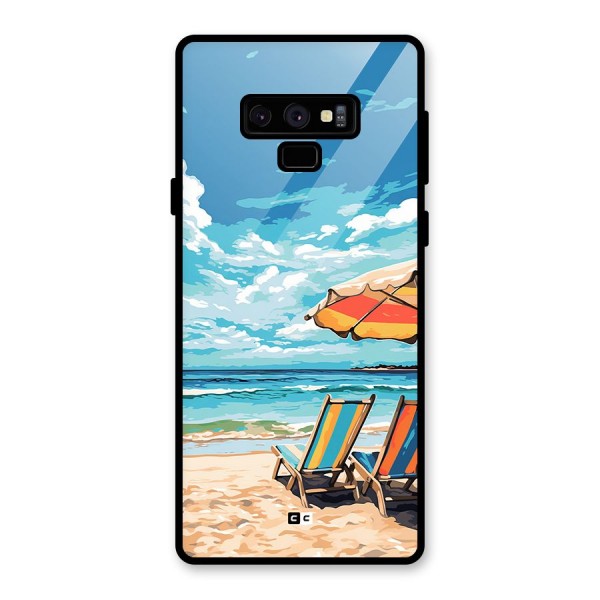 Sunny Beach Glass Back Case for Galaxy Note 9