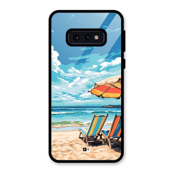 Sunny Beach Glass Back Case for Galaxy S10e
