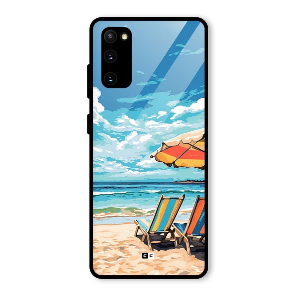 Sunny Beach Glass Back Case for Galaxy S20 FE 5G