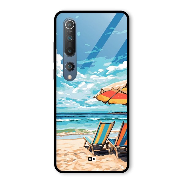 Sunny Beach Glass Back Case for Mi 10
