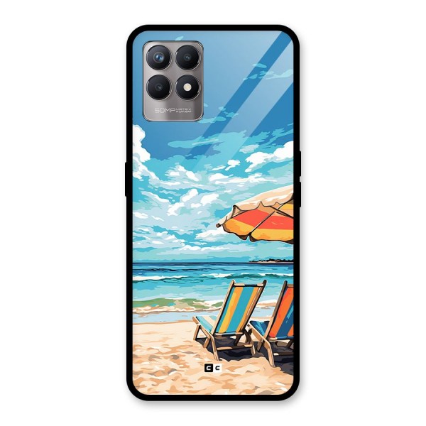 Sunny Beach Glass Back Case for Realme Narzo 50