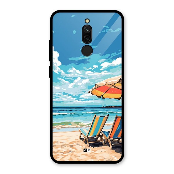 Sunny Beach Glass Back Case for Redmi 8