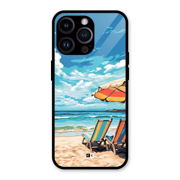 Sunny Beach Glass Back Case for iPhone 14 Pro Max