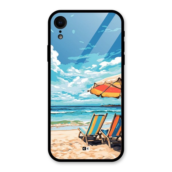 Sunny Beach Glass Back Case for iPhone XR