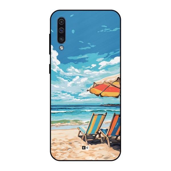 Sunny Beach Metal Back Case for Galaxy A30s