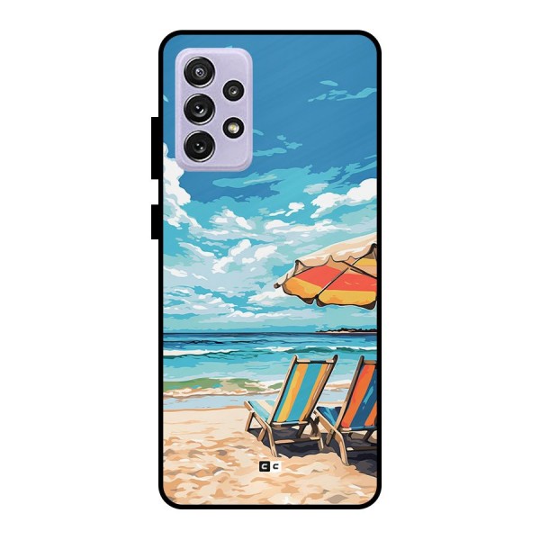 Sunny Beach Metal Back Case for Galaxy A72
