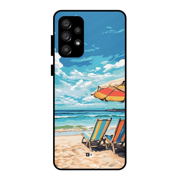 Sunny Beach Metal Back Case for Galaxy A73 5G