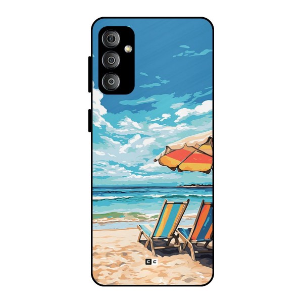 Sunny Beach Metal Back Case for Galaxy F23