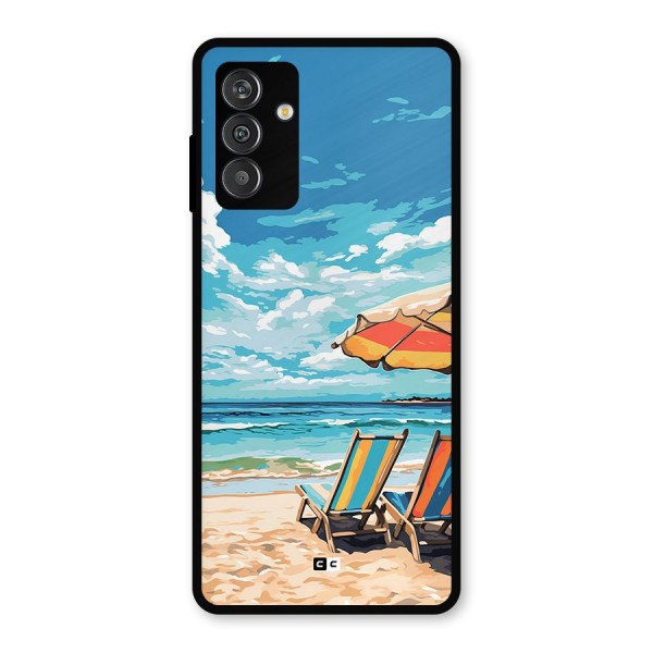 Sunny Beach Metal Back Case for Galaxy M14 5G