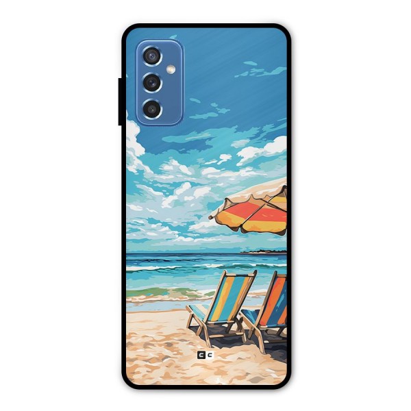 Sunny Beach Metal Back Case for Galaxy M52 5G