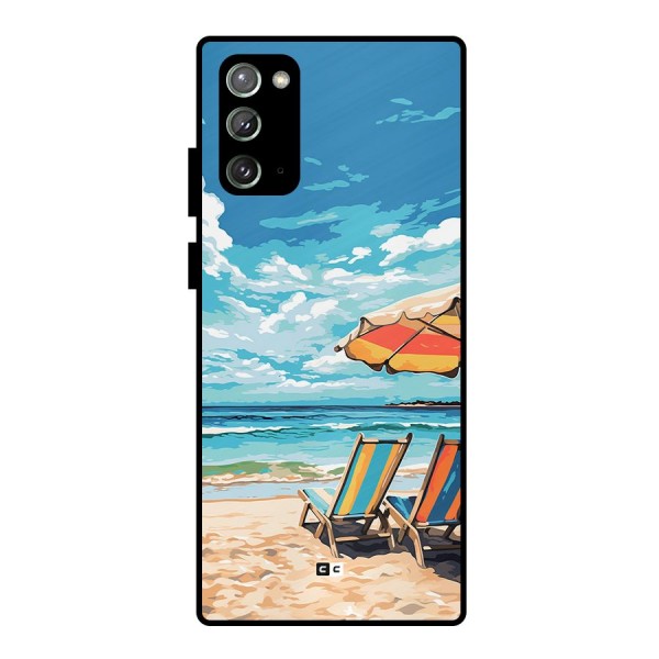 Sunny Beach Metal Back Case for Galaxy Note 20