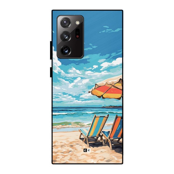 Sunny Beach Metal Back Case for Galaxy Note 20 Ultra
